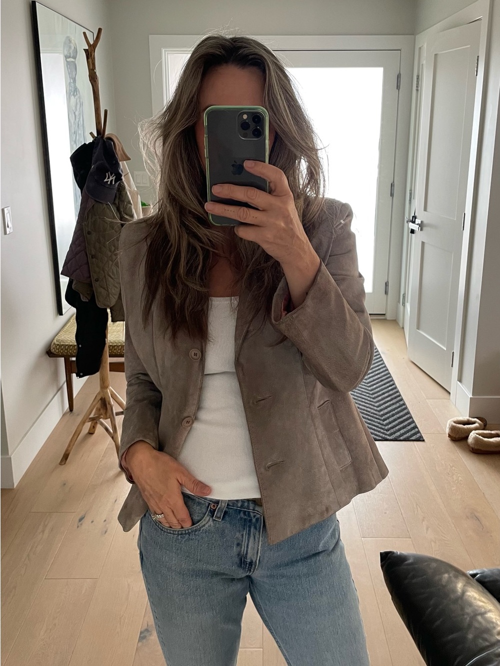 Vintage Leather Attic Suede Bomber